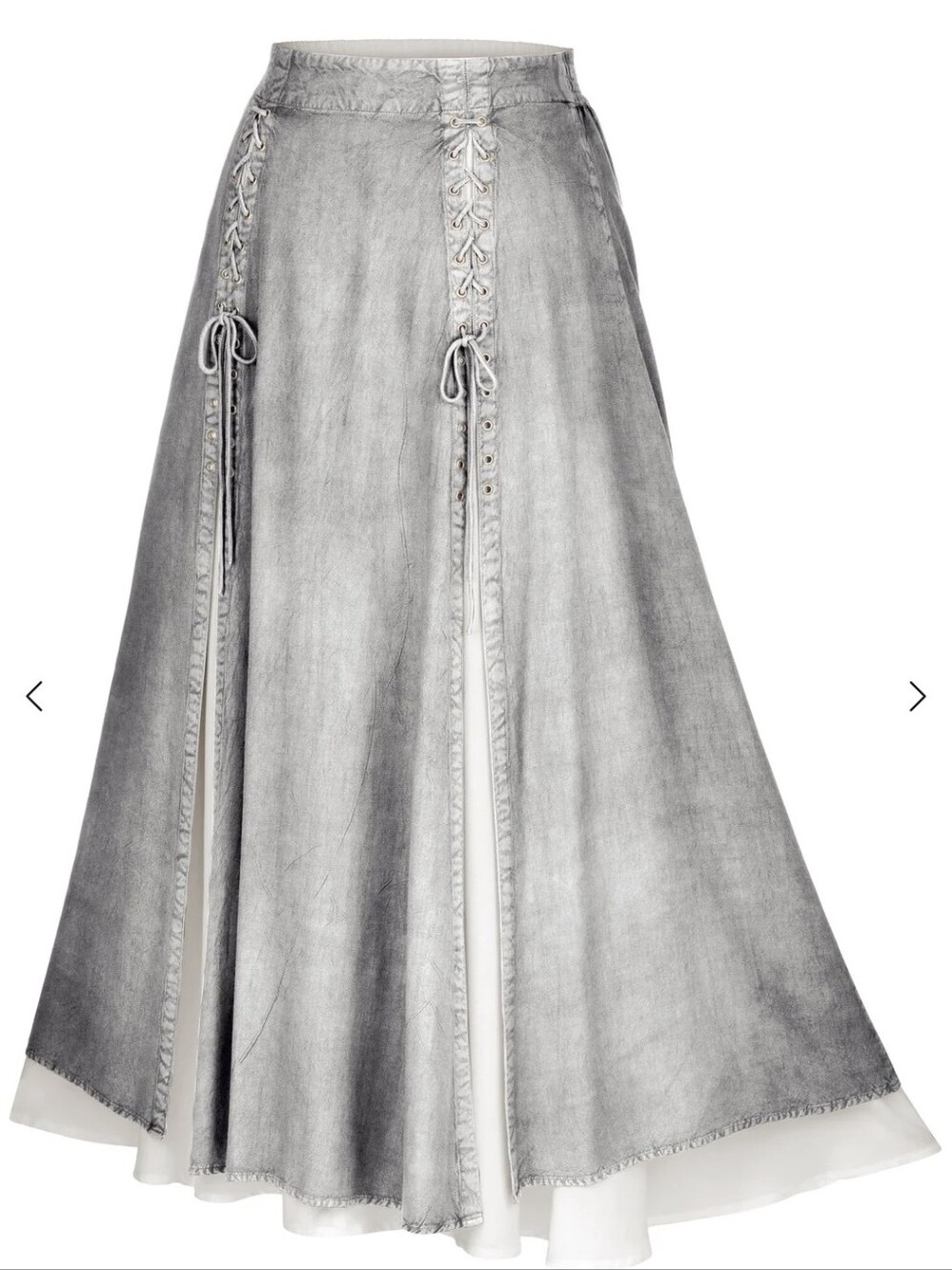 Nwt Holy Clothing Gray Rowan Maxi Skirt Size 4X/5X